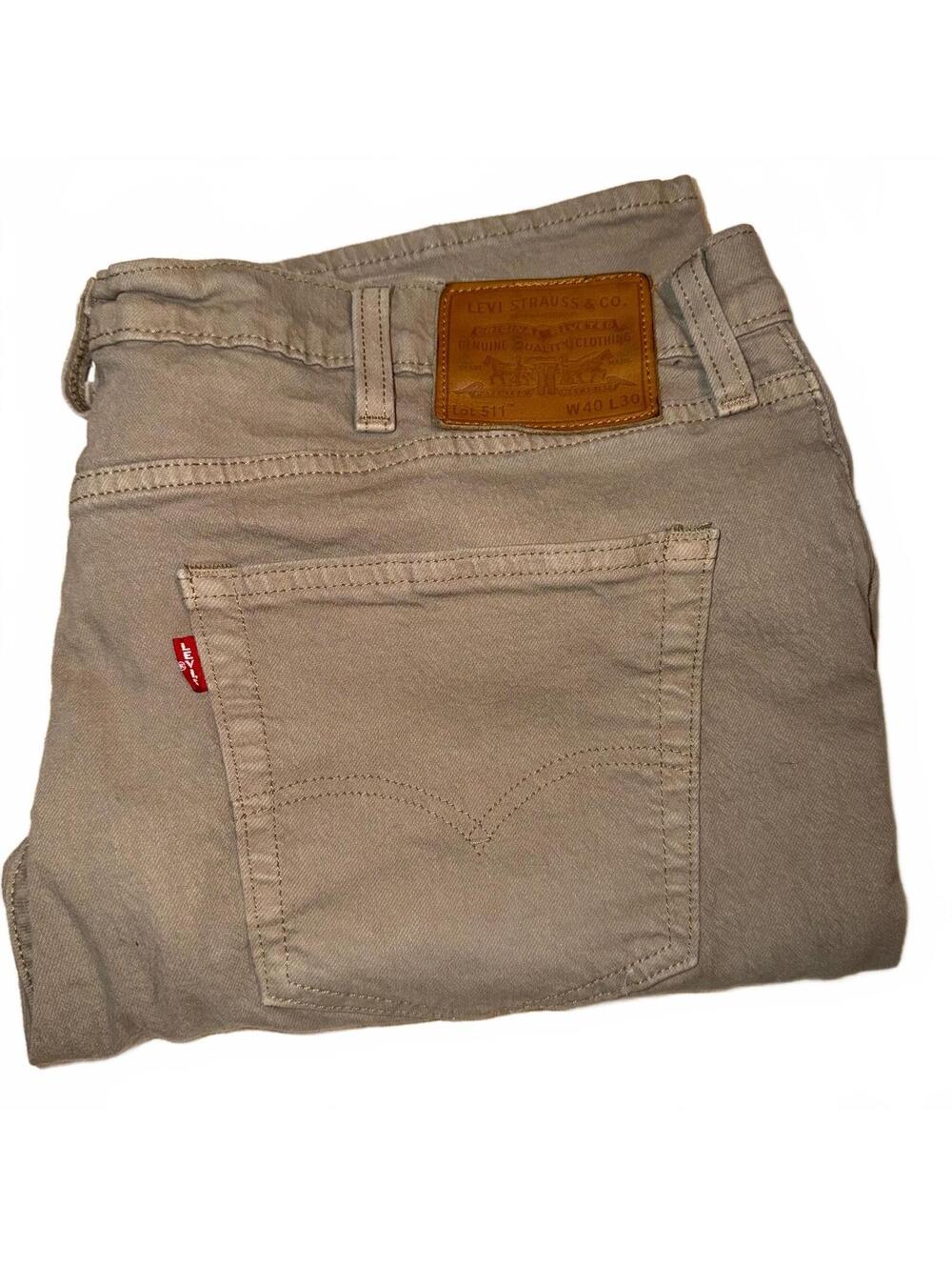 Levi's 511 Slim Fit Khaki Jeans Size W40 L30